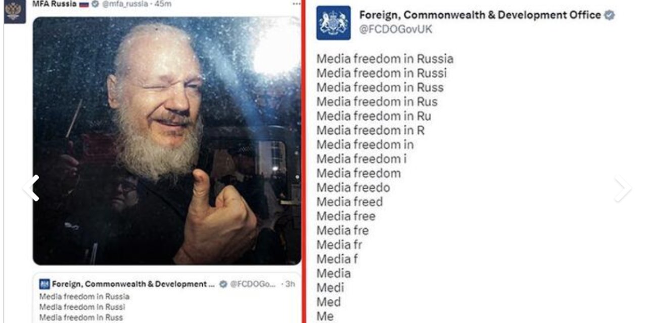 Rusya ve İngiltere'nin Twitter'da 'basın özgürlüğü' atışması