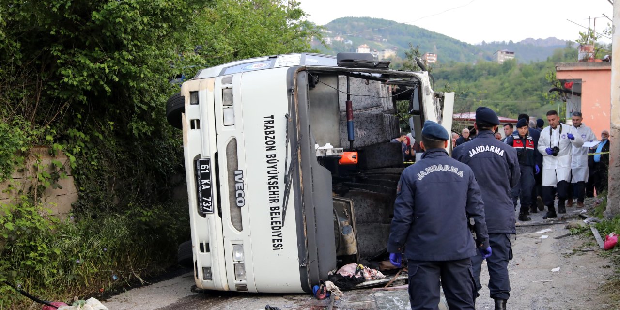 Trabzon’daki kazada ölü sayısı 5’e çıktı; şoför, otobüs arızalanınca midibüsü devralmış