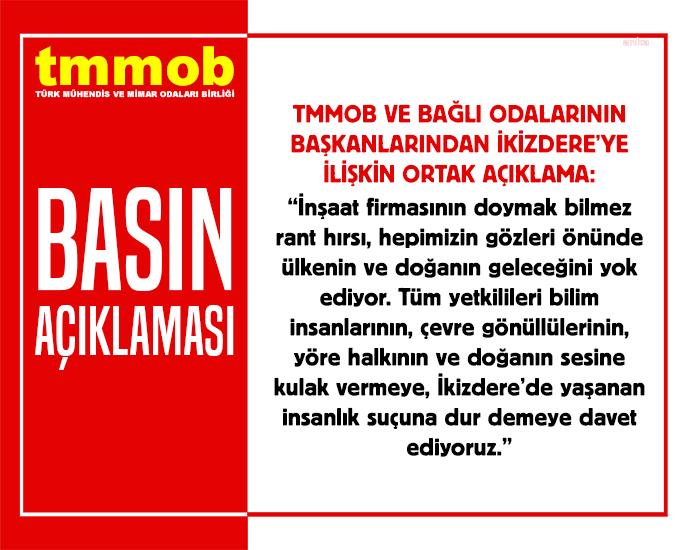 TMMOB’a bağlı 23 oda başkanından İşkencedere açıklaması
