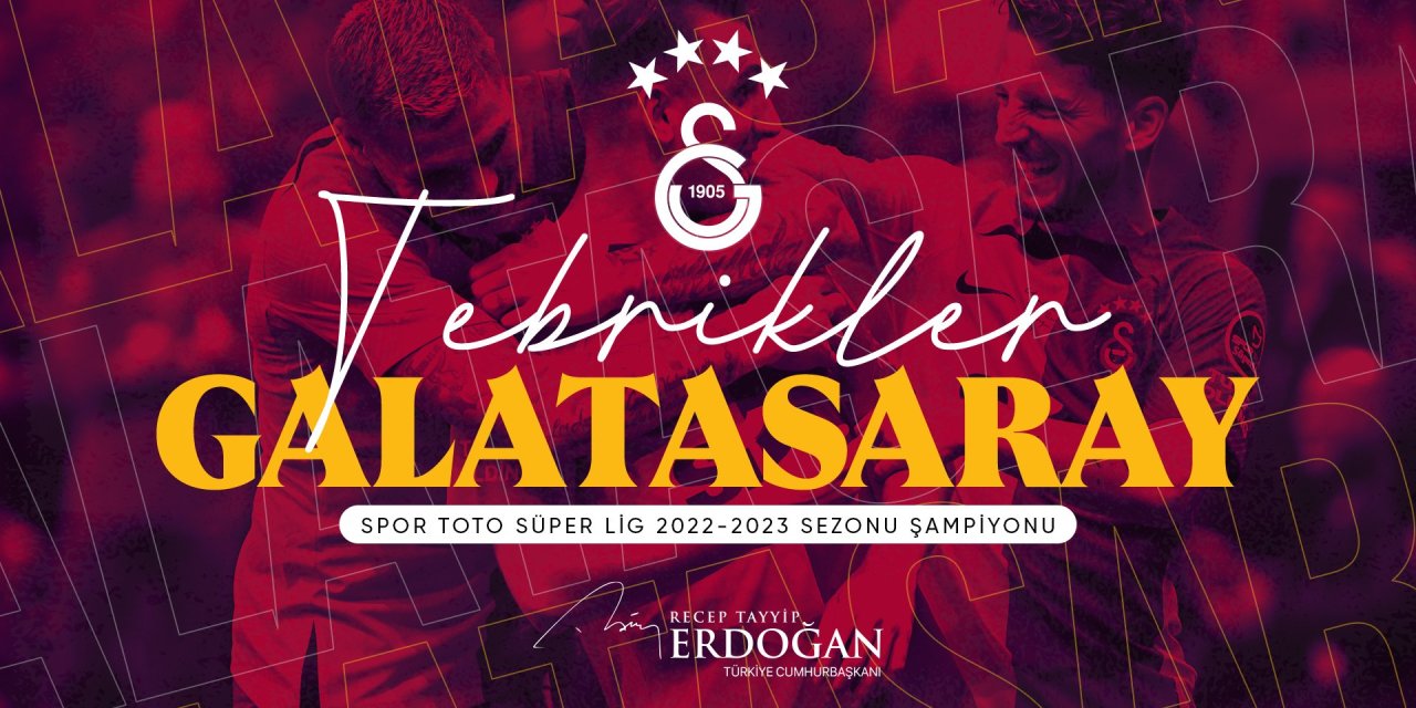 Erdoğan, Galatasaray'ı kutladı