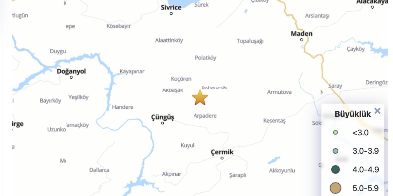 Diyarbakır'da 4.2 büyüklüğünde deprem