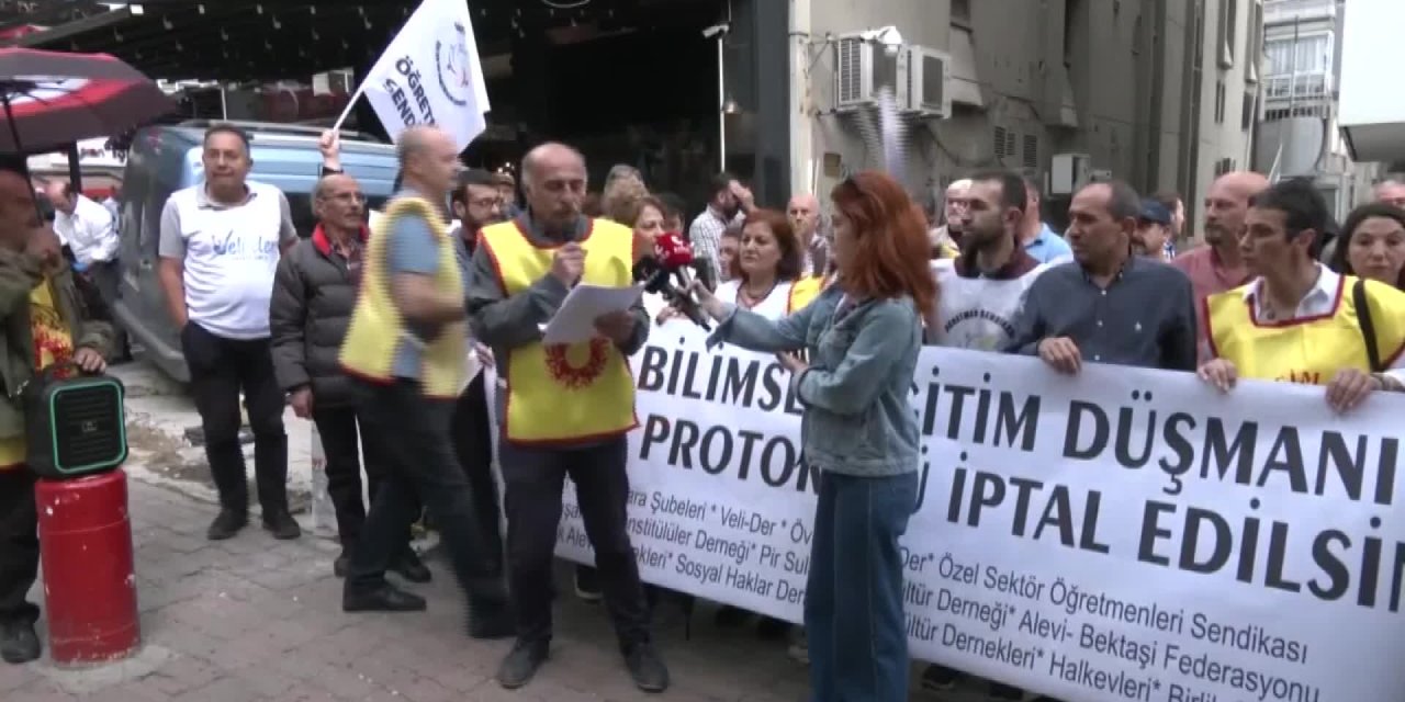 Ankara'da ÇEDES protestosu: Tarikat ve cemaatler bu projenin arkasında ellerini ovuşturarak bekliyor