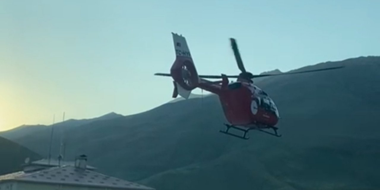 At tepmesi sonucu yaralandı; ambulans helikopterle Van'a sevk edildi