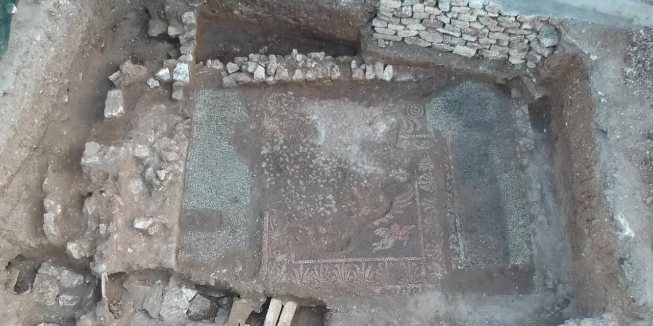 Sinop’ta ortaya çıkarılan Milattan Önce 4. yüzyıla ait mozaik, varlıklı bir ailenin yemek odasıymış