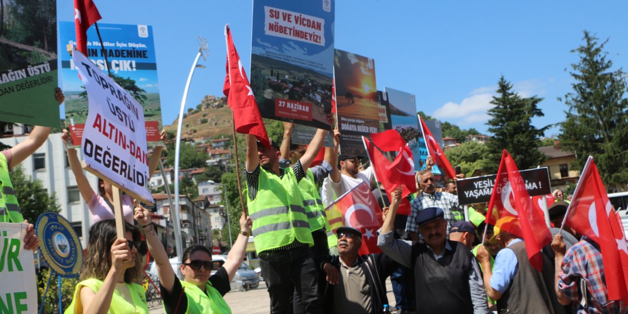 Köylülerden Tokat Valiliği önünde 'maden' protestosu