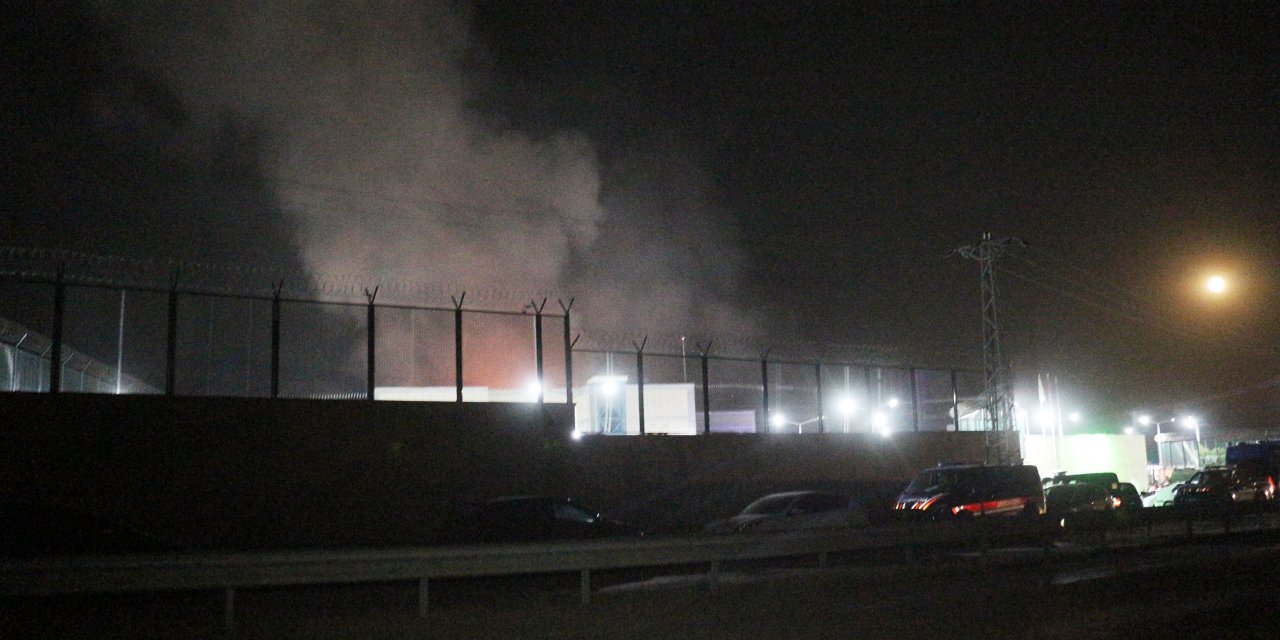 Çankırı'daki Geri Gönderme Merkezinde yangın