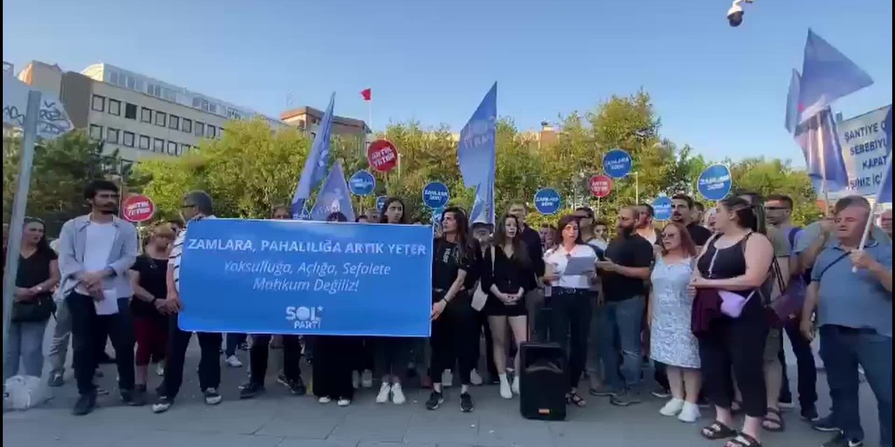 SOL Parti İstanbul'da zamları protesto etti