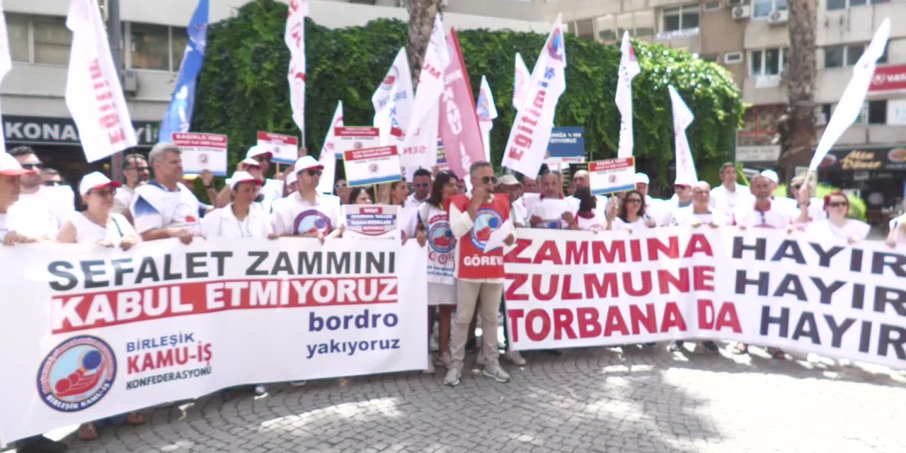 Birleşik Kamu İş Konfederasyonu'ndan protesto: En düşük memur maaşının en az 32 bin TL’ye çıkarılmalıdır