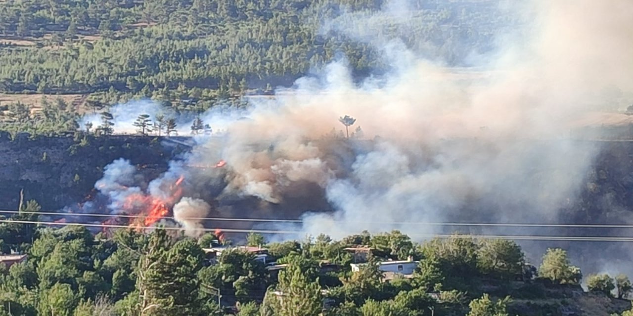 Mersin'deki orman yangını: 4 mahallede 373 ev boşaltıldı