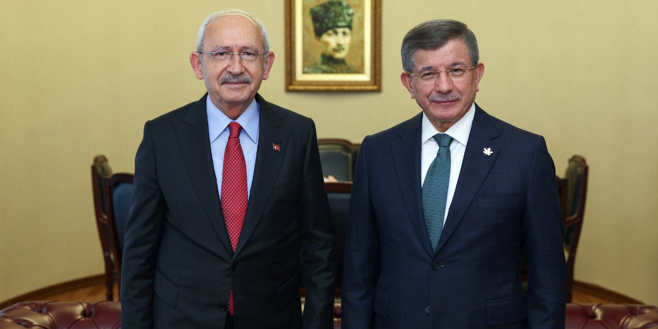 CHP lideri Kılıçdaroğlu ile Ahmet Davutoğlu bir araya geldi