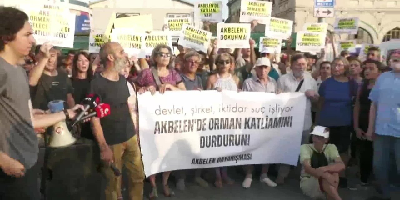 İstanbul'da 'Akbelen'e dokunma' eylemi: Madeniniz batsın