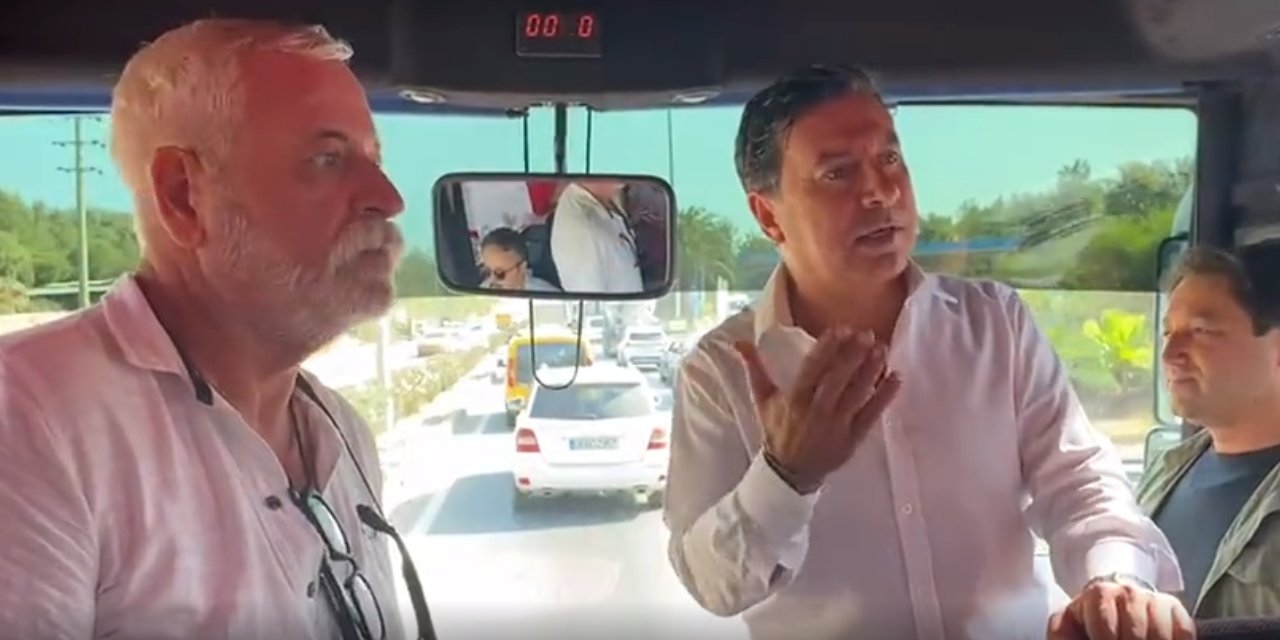 Akbelen’e giden Bodrum Belediye Başkanı’nın içinde olduğu konvoya engel