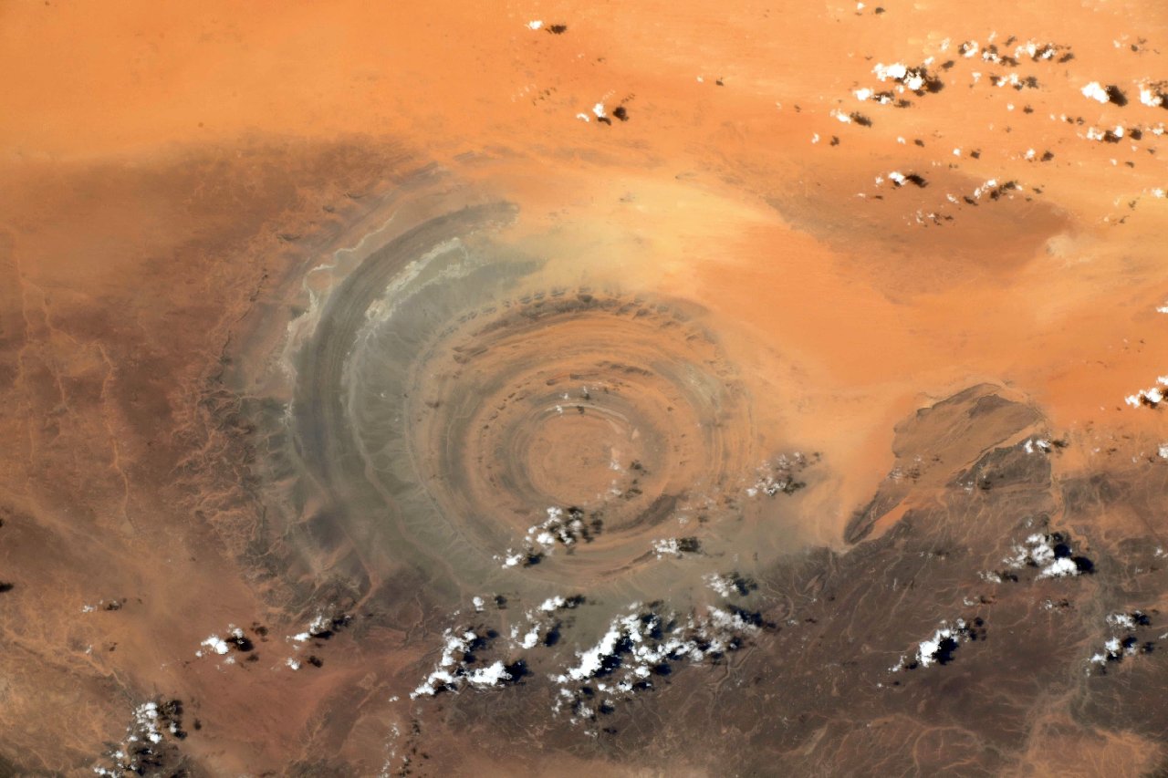 Sahra Çölü'nün uzaydan çekilen fotoğrafı