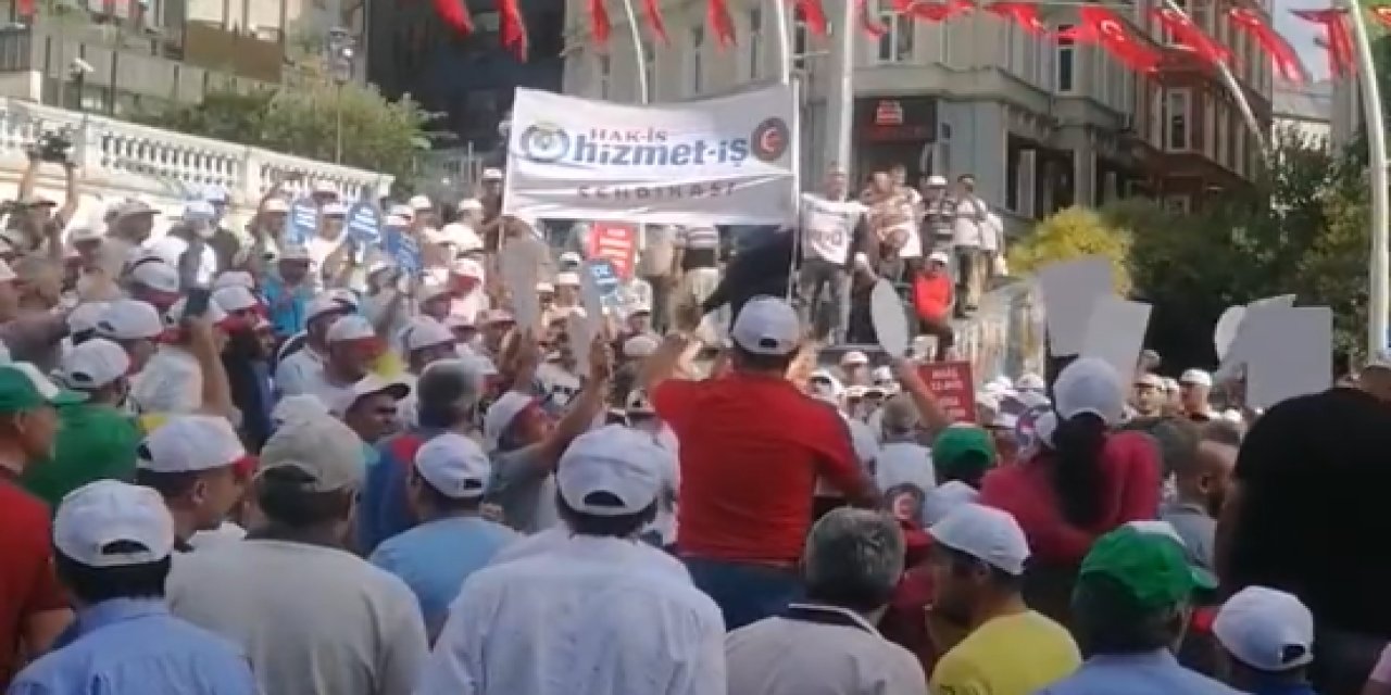 AKP'li 23 belediyenin çalışanlarından eylem: İnsan onuruna yakışır bir ücret istiyoruz