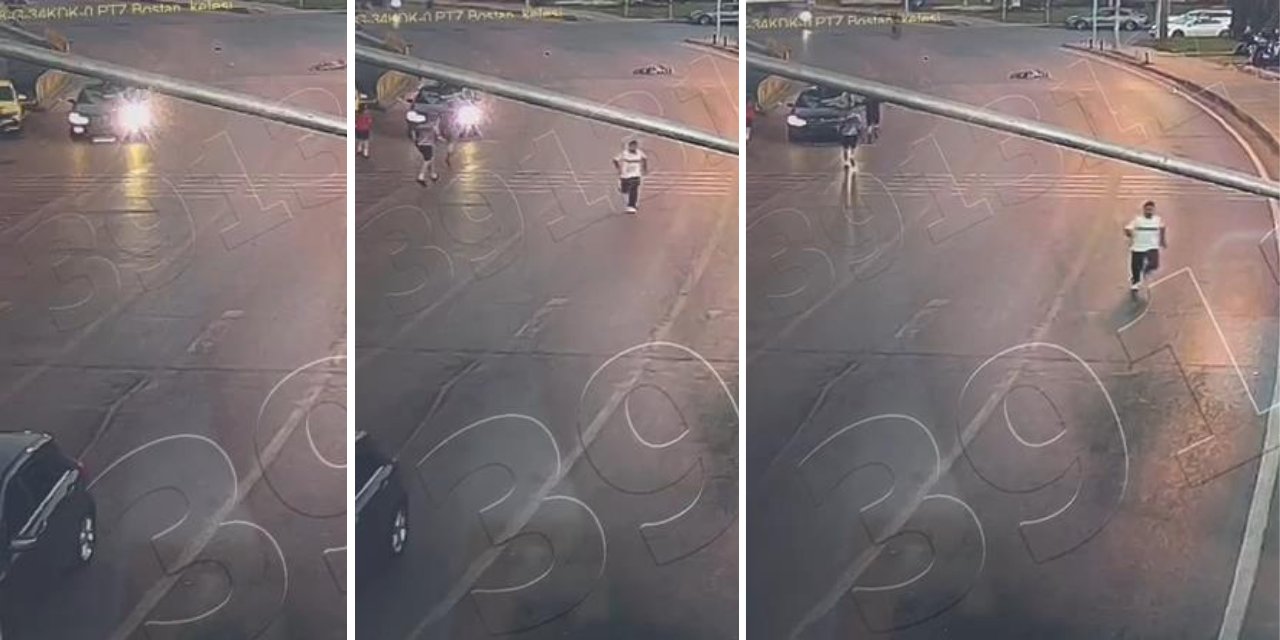 Bostancı'da bisikletliye çarpan sürücünün kaçış anı görüntüleri bulundu
