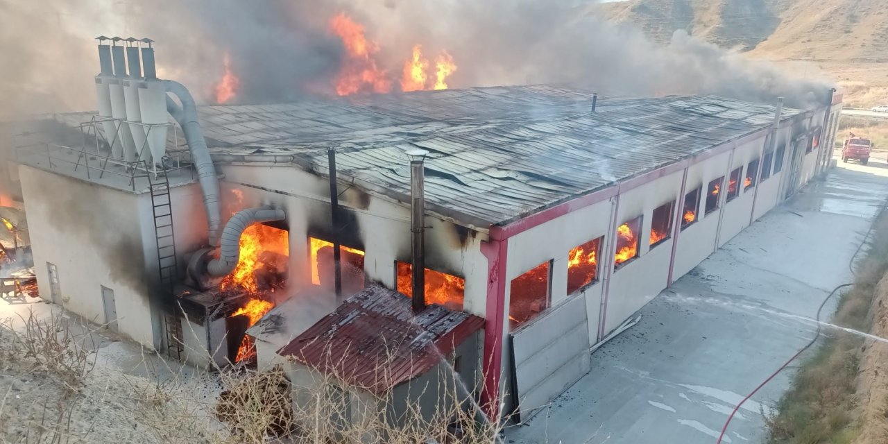 Kastamonu'da fabrika yangını