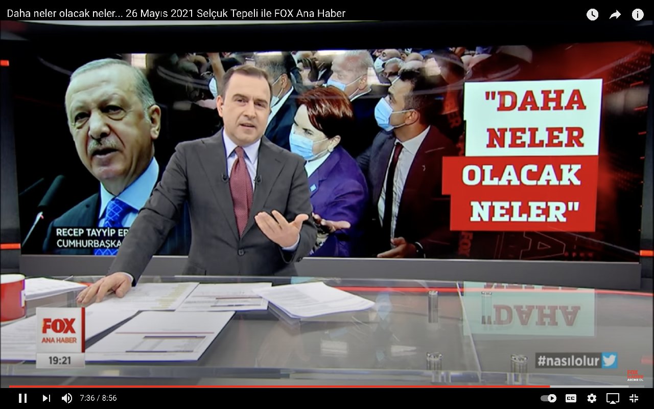 Fox TV haber sunucusu Tepeli: “Ya bu sabah da bir kere öperek uyandırsaydı Erdoğan”