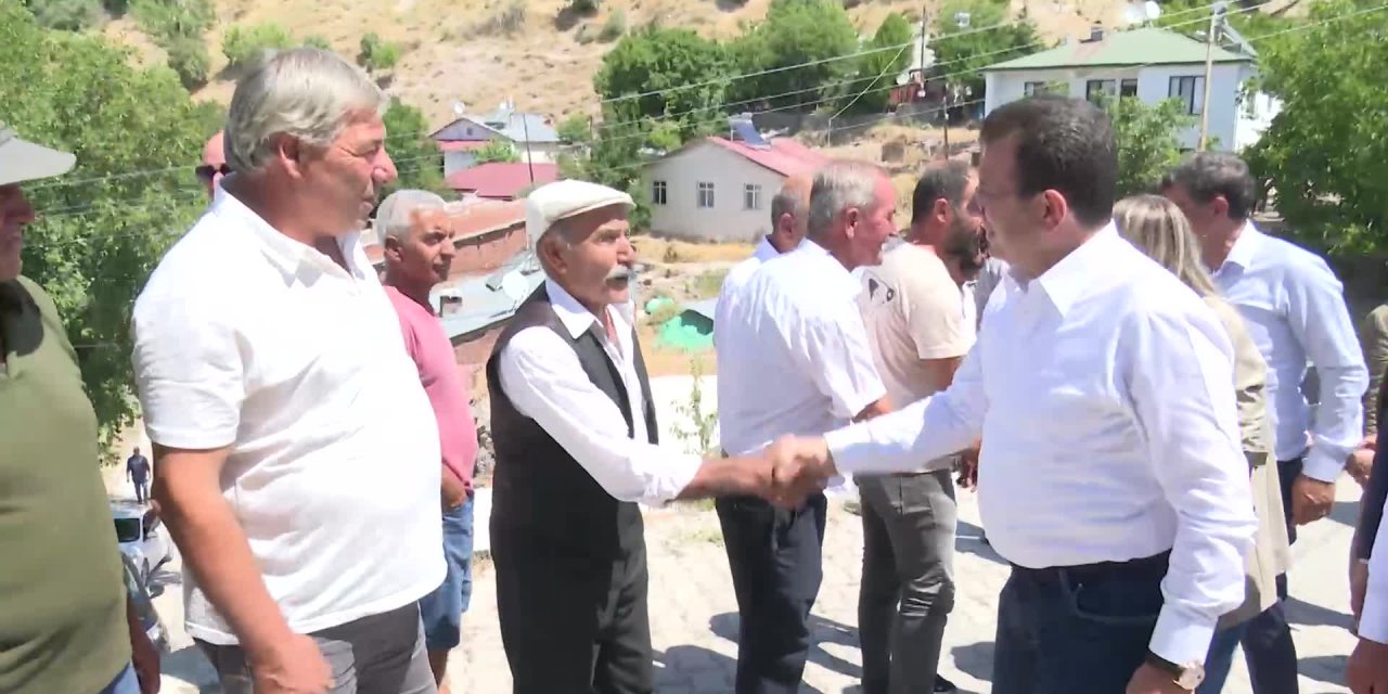 İmamoğlu, Kılıçdaroğlu'nun memleketinde Alevi inanç merkezlerini ziyaret etti