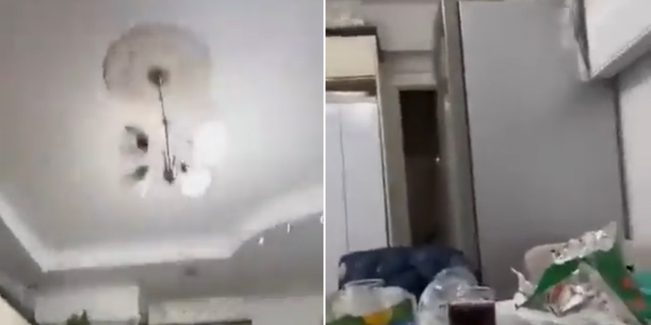 Malatya'daki depremden ilk görüntüler! Sarsıntıya evinde yakalanan vatandaşlar büyük panik yaşadı