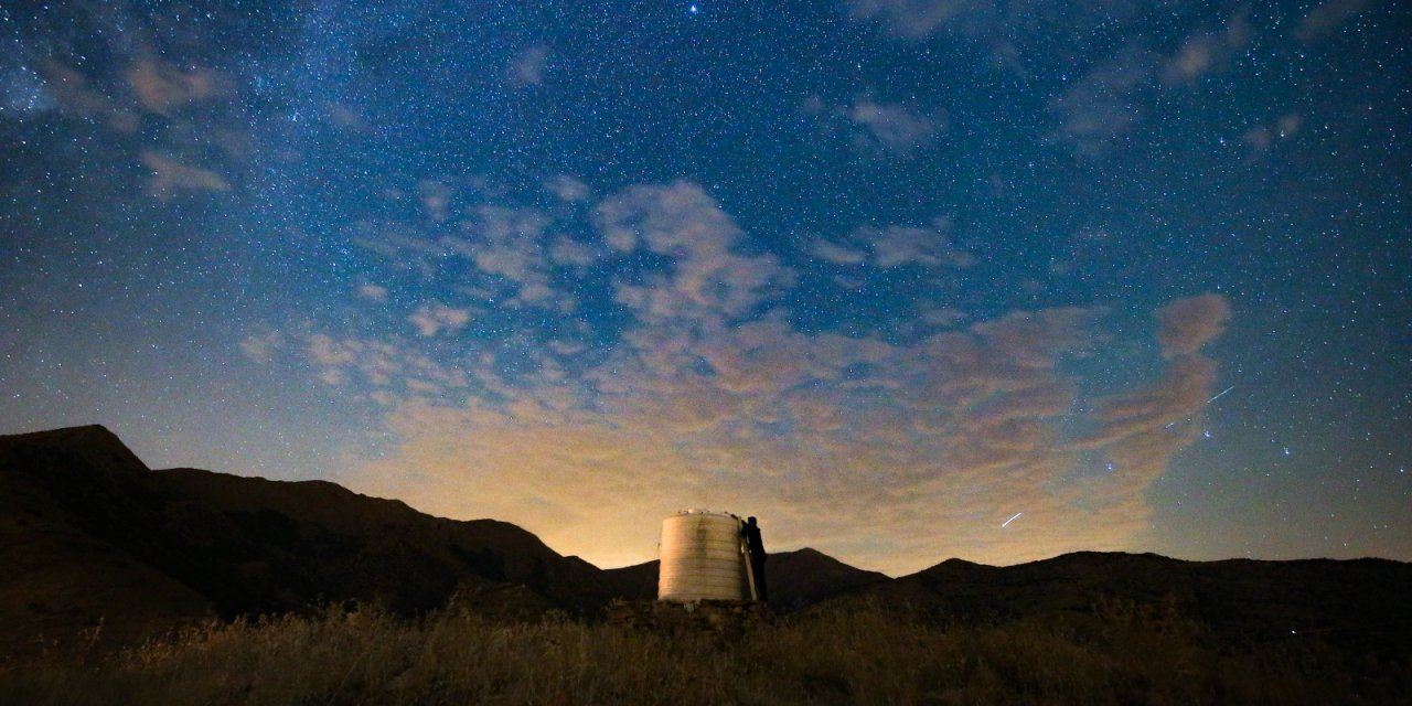 Van'da perseid meteor yağmurunu gözlemlediler