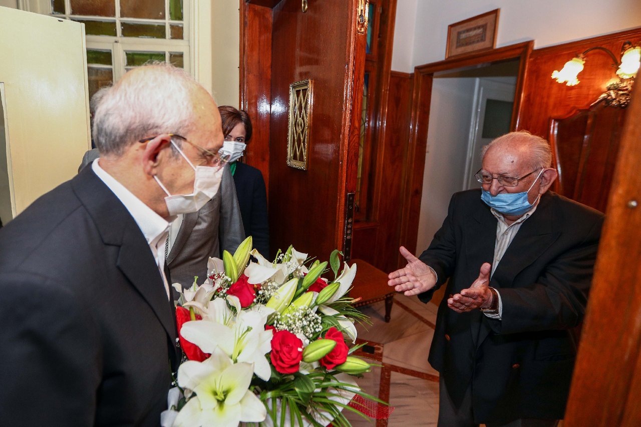 Kılıçdaroğlu'ndan Hüsamettin Cindoruk'a ziyaret