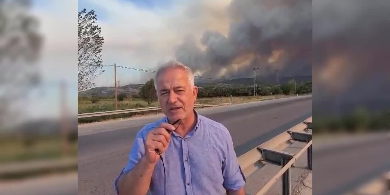 Çanakkale'deki yangın kontrol altına alınmaya çalışılıyor: Valilik, İzmir yolunun kullanılmamasını istedi