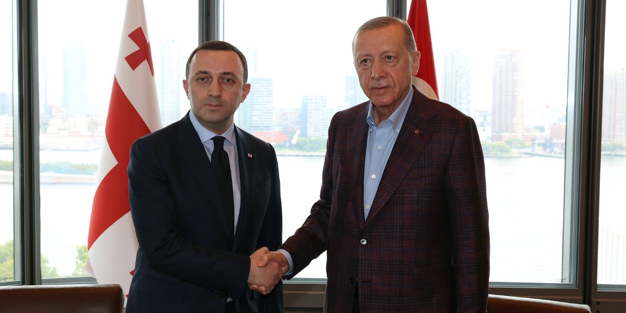 Cumhurbaşkanı Erdoğan, Gürcistan Başbakanı Garibashvili'yi ABD'de kabul etti