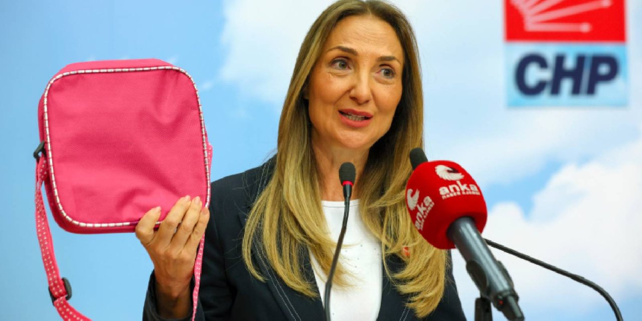 CHP'li Nazlıaka'dan Erdoğan'a boş beslenme çantası: Çantayı göndereceğim, kaç liraya doldurduğunu açıklasın