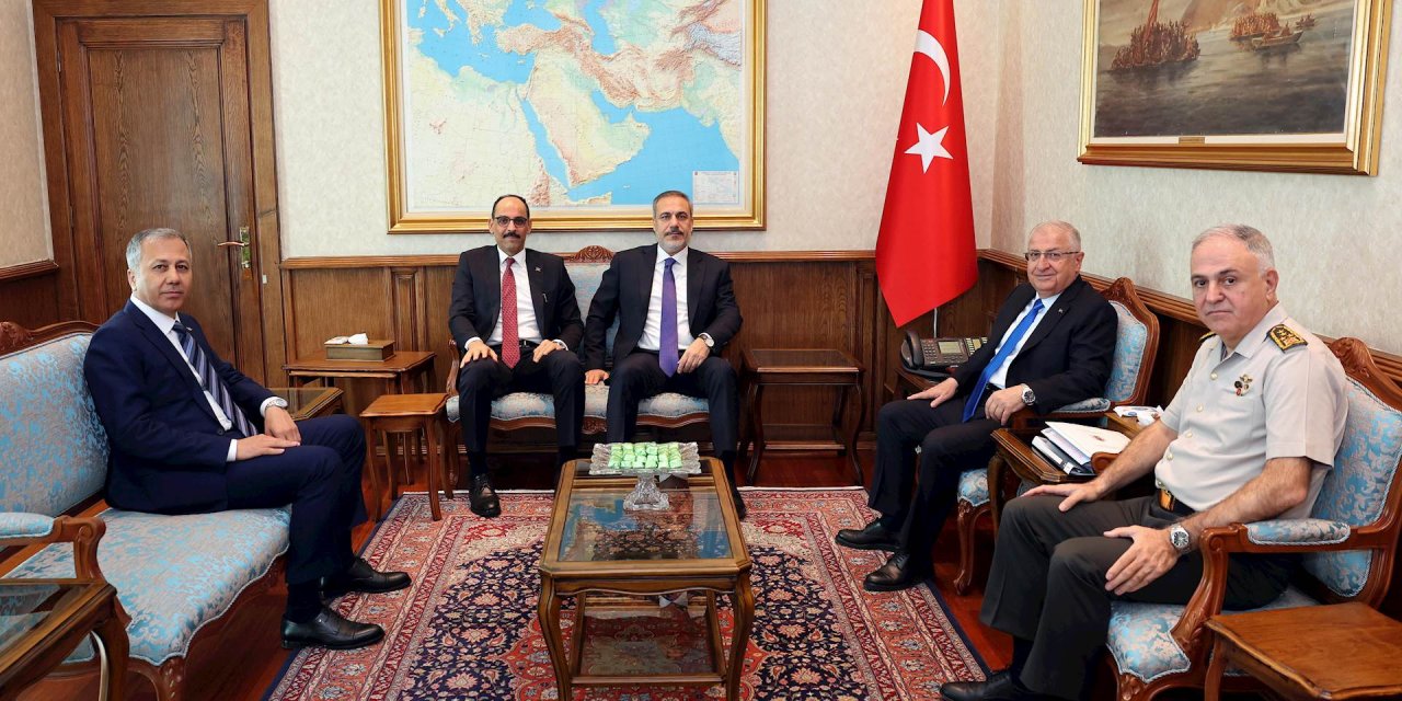 Yaşar Güler, Hakan Fidan, Ali Yerlikaya, İbrahim Kalın ve Metin Gürak'tan güvenlik toplantısı