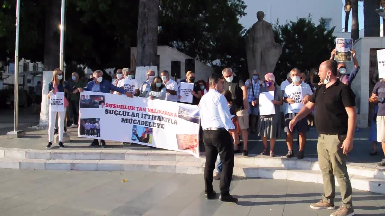 Bodrum'da "çetesiz, mafyasız Türkiye" eylemi