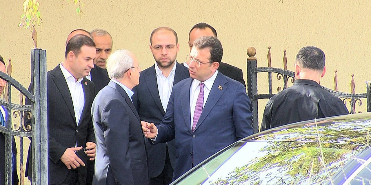 Kılıçdaroğlu ile İmamoğlu arasındaki beklenen görüşme 1 saat sürdü, çıkışta ayak üstü de sohbet devam etti