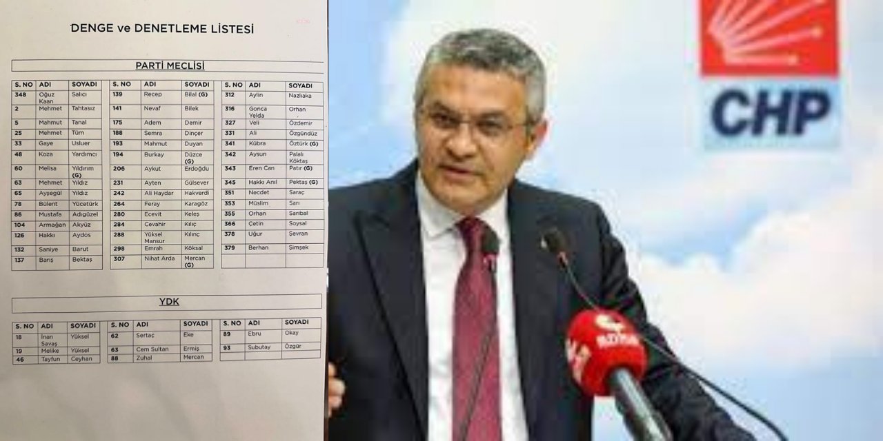 CHP'de Başkan Özel'in listesine karşı Salıcı'nın listesi açıklandı