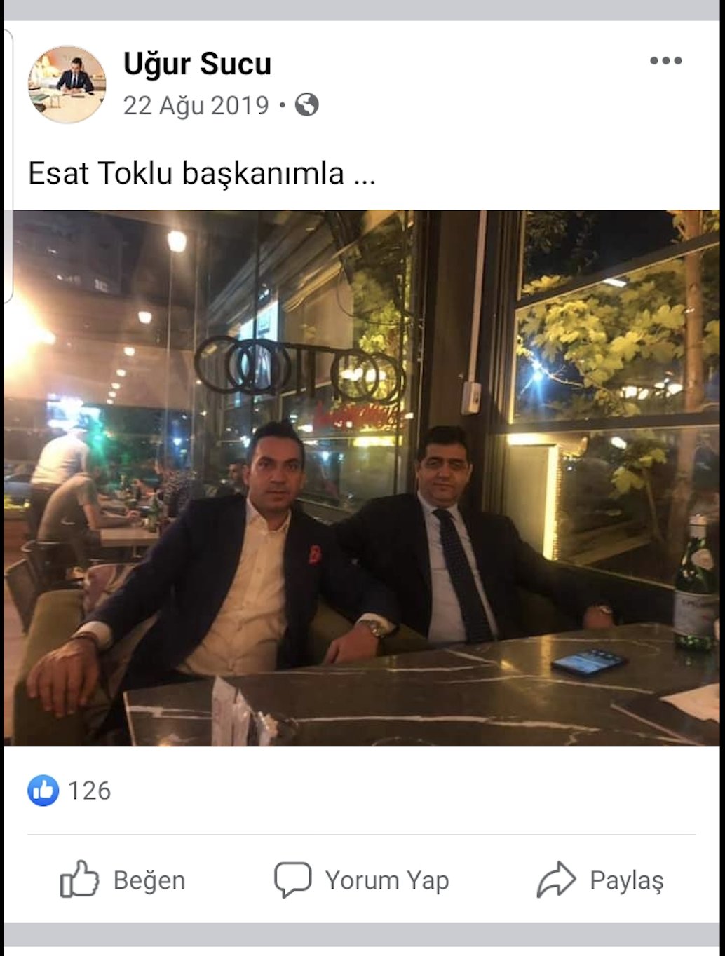 Hakim Esat Toklu'nun iş insanı Sucu ile renkli fotoğraf albümü