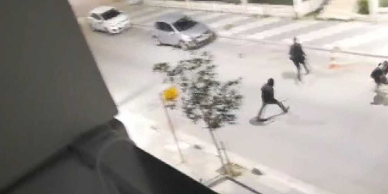 Büyükçekmece'de elindeki palayla yoldan geçenlere saldırdı