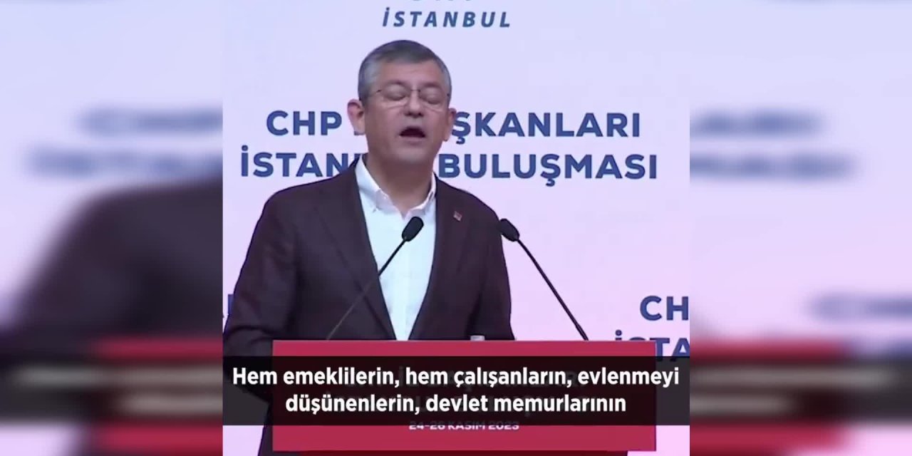 Özgür Özel'den 'Erdoğan, vatandaşın ödeyeceği vergiyi, harcı yarı yarıya düşürsün' çağrısı