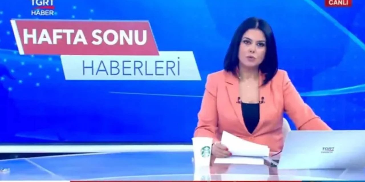 Starbucks bardağı ile ekrana çıkan spiker: Bardağı orada unuttum, hepsi bu