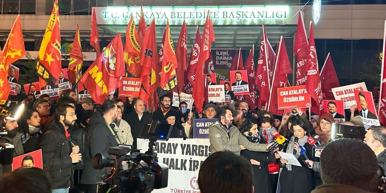 Ankara'da Can Atalay için eylem: Biz saraydan, iktidarlardan, patronlardan büyüğüz