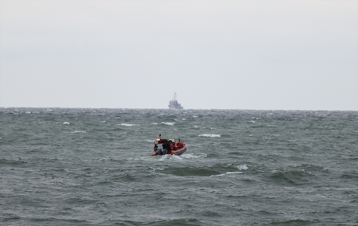 Marmara Denizinde batan geminin enkazına ulaşıldı