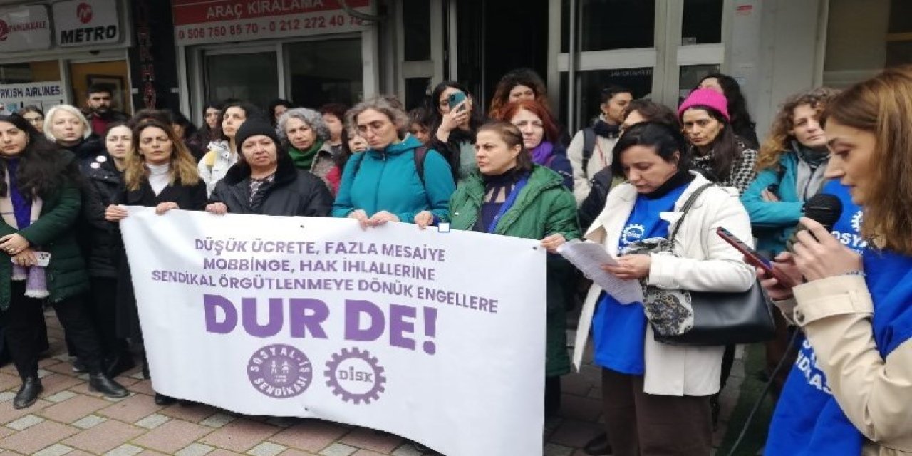 Kadın Adayları Destekleme Derneği'nin (KADER) çalışanları eylemde: Mobbing, düşük ücret...