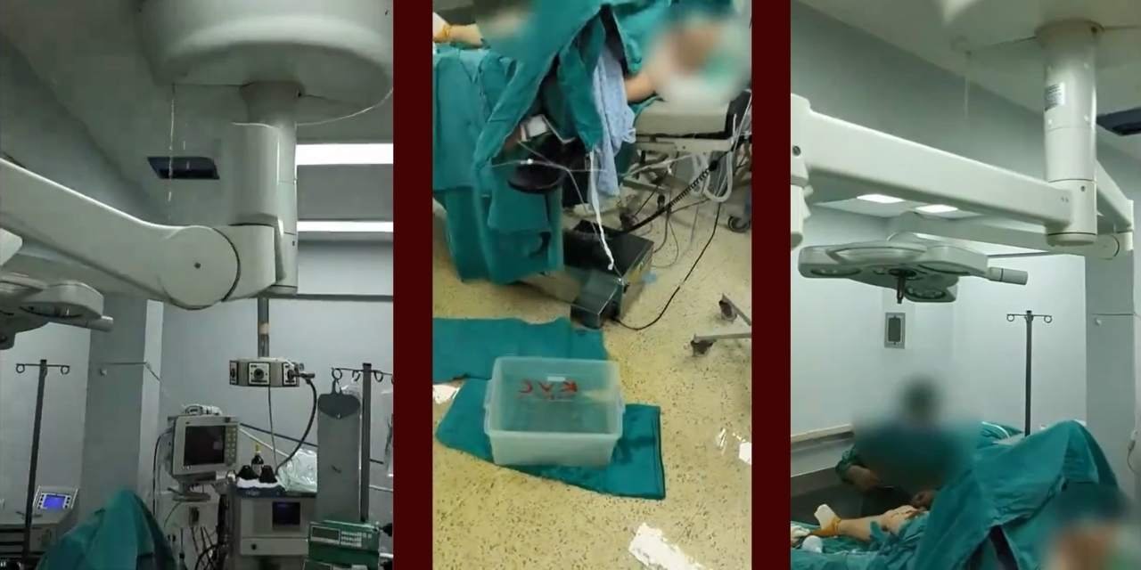 Timur Soykan paylaştı: Denizli Devlet Hastanesi'nde tavandan su akarken ameliyat yapıldı