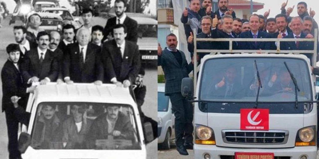 Yeniden Refah’tan Erdoğan’a gönderme: 30 yıl sonra aynı poz