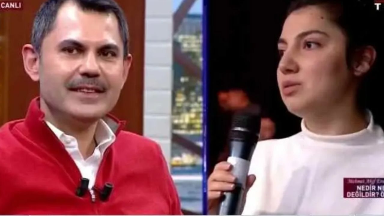 Murat Kurum’a Gazze hakkında soru sormak isteyen gencin mikrofonu elinden alındı