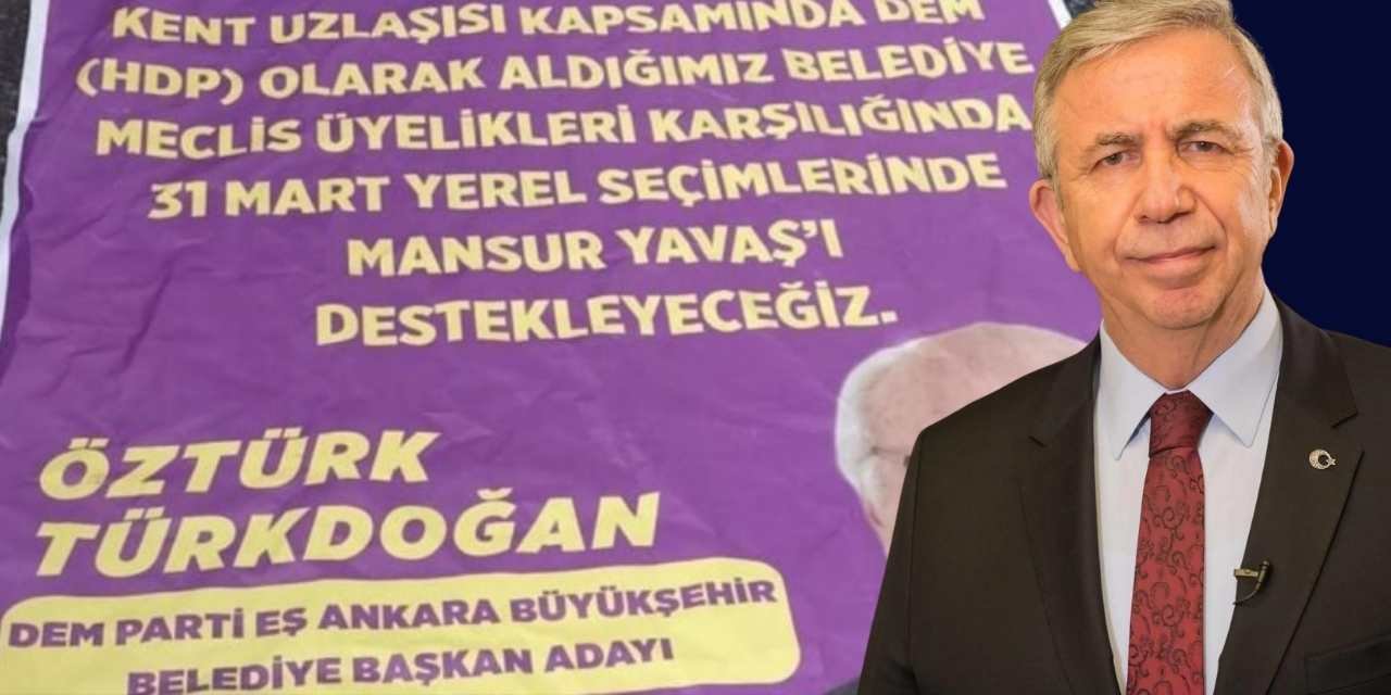 Ankara'da DEM Parti imzasıyla sahte afiş
