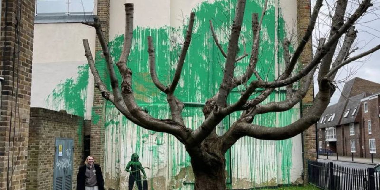 Banksy, Londra sokaklarında ortaya çıktı