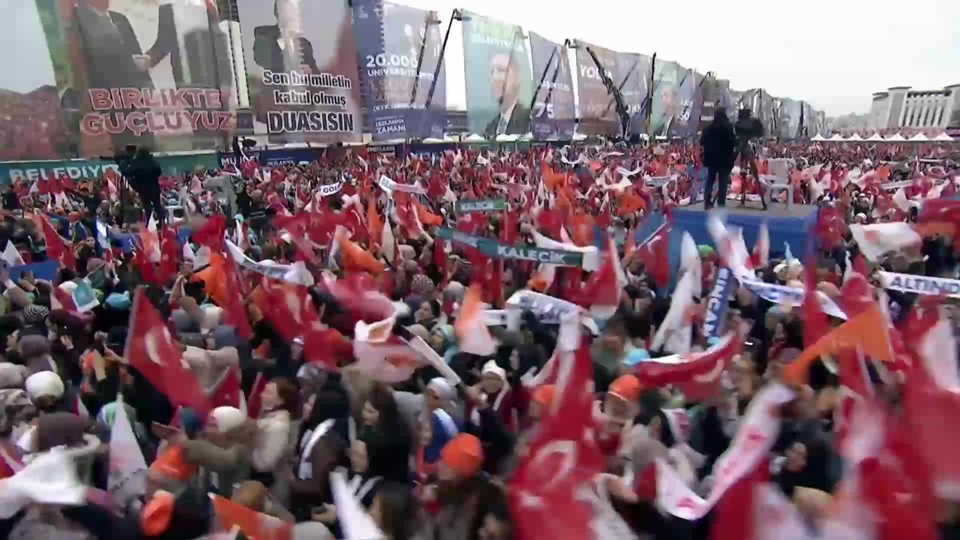 Erdoğan'dan Ankara mitinginde Murat Kurum propagandası