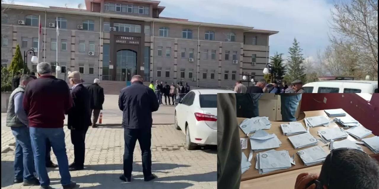 Yozgat Yerköy'de okulda dolapların içinde yırtılmış oy pusulaları bulundu