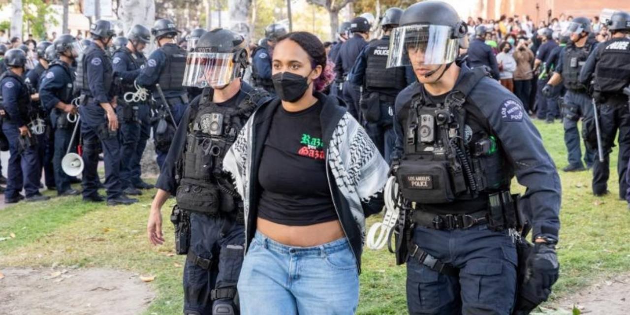 Güney California Üniversitesi'nde İsrail'i protesto eden 93 öğrenci gözaltına alındı