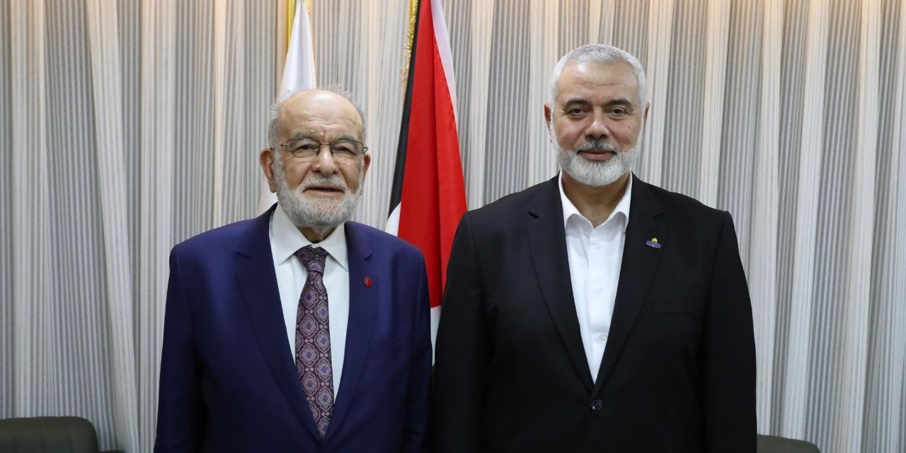 Temel Karamollaoğlu, Hamas lideri Haniye ile görüştü