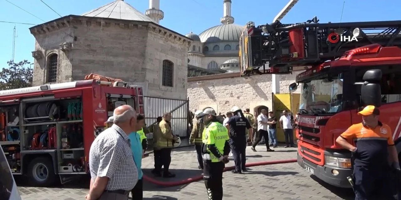 Tarihi Taksim Maksemi'nde yangın