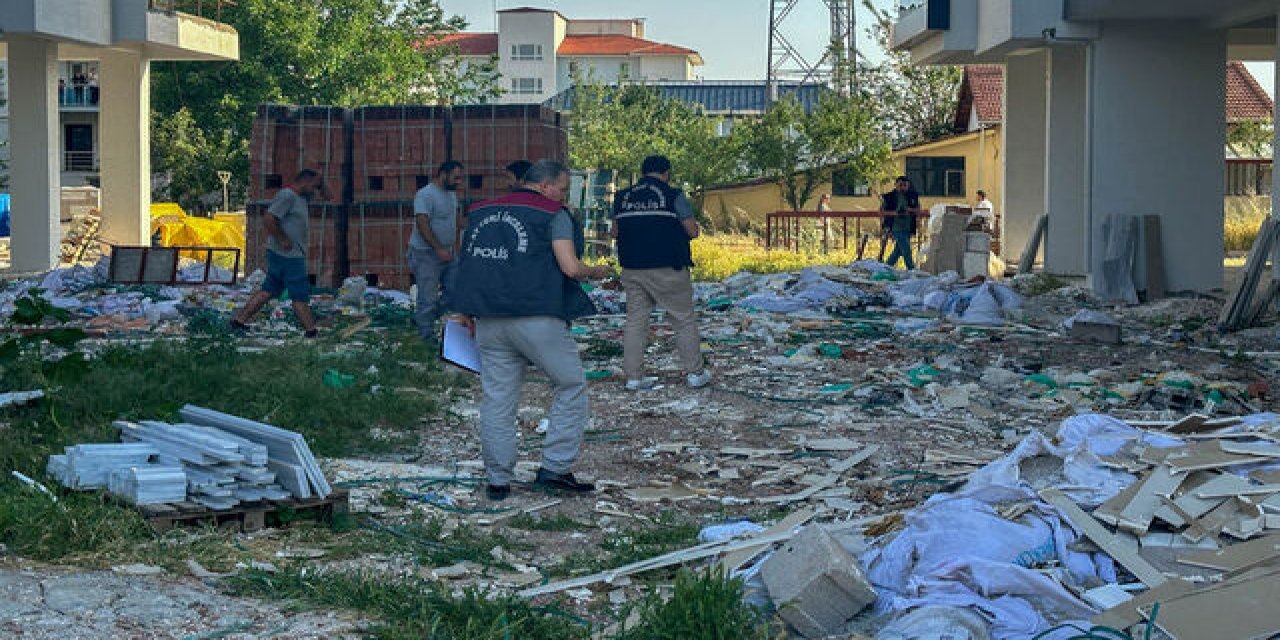 Uşak'ta iskeleden düşen inşaat işçisi öldü